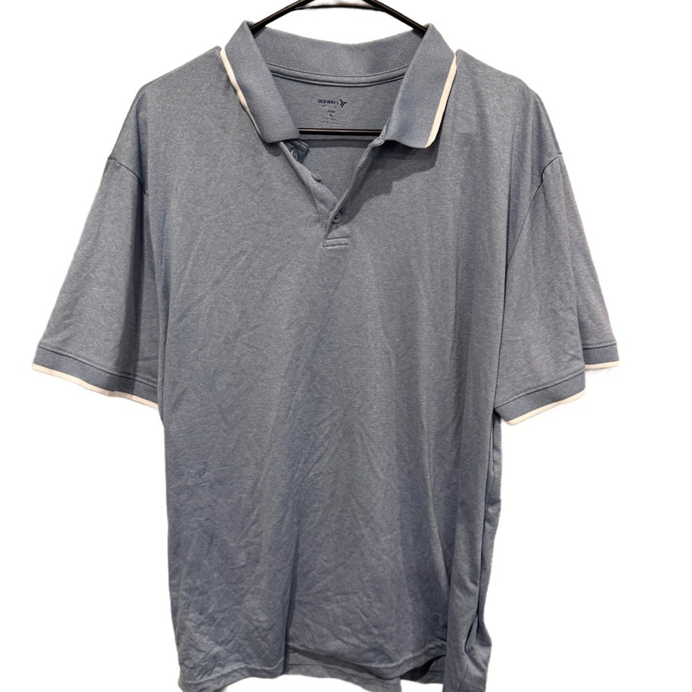 Old Navy Active Core Men's Baby Blue Polo Shirt